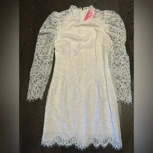 NWT LILLY PULITZER white lace dress AVERI DRESS size  00